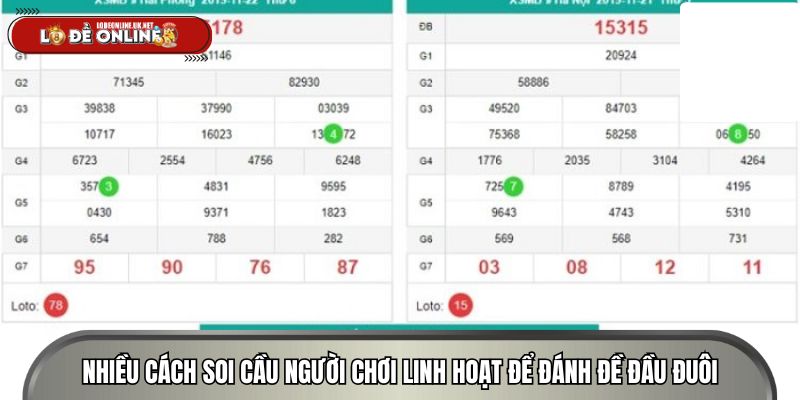 Nhiều cách soi cầu người chơi linh hoạt để đánh đề đầu đuôi